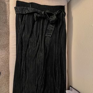 NWOT All in Favor Wide Leg Tie Pants